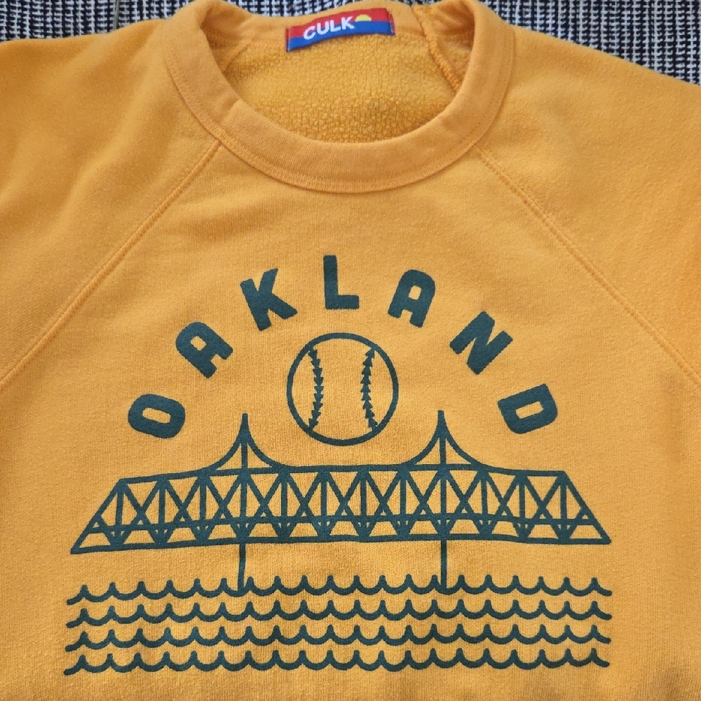 Oakland Graphic Sweatshirt - Mustard Yellow